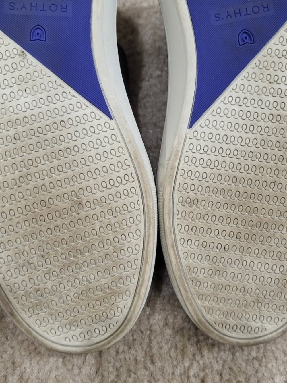 Rothy's The Chelsea Black Knit High-Top Sneakers Size 8.5 | Sustainable Slip-On - Picture 8 of 8